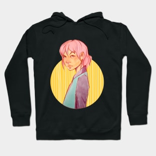 Pastel colors girl illustration Hoodie